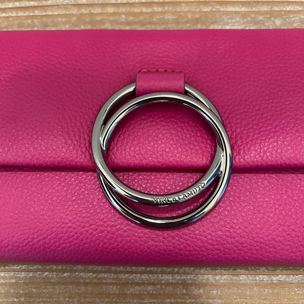 Vince Camuto Livy Leather Wallet with Silver Ring - Picture 2 of 6